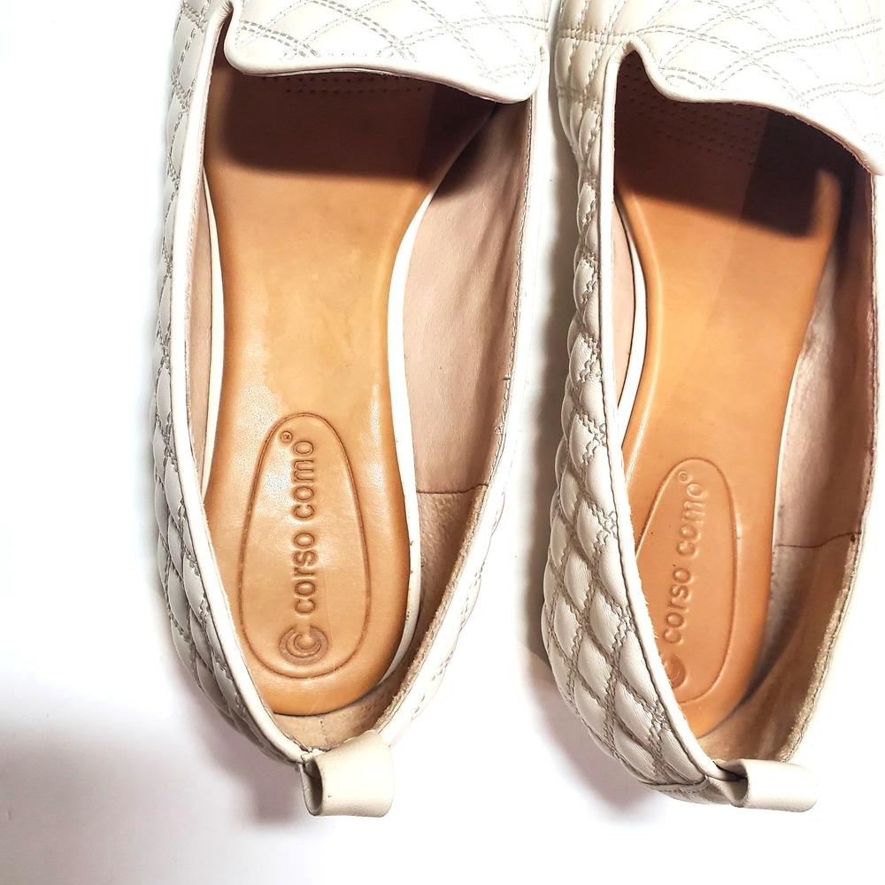 Corso Como Alanea Tapioca Quilted‎ Leather Loafers Flats Size US 10M - Picture 12 of 16